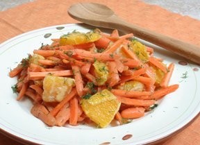 Морковно-апельсиновый салат для сердца