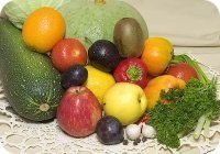 Полезные для волос и кожи вещества в овощах и фруктах