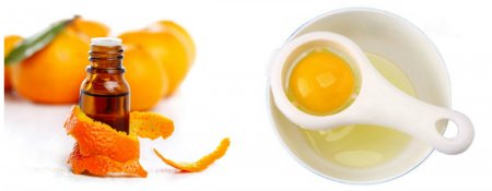 Эфирное масло мандарина и белок яйца